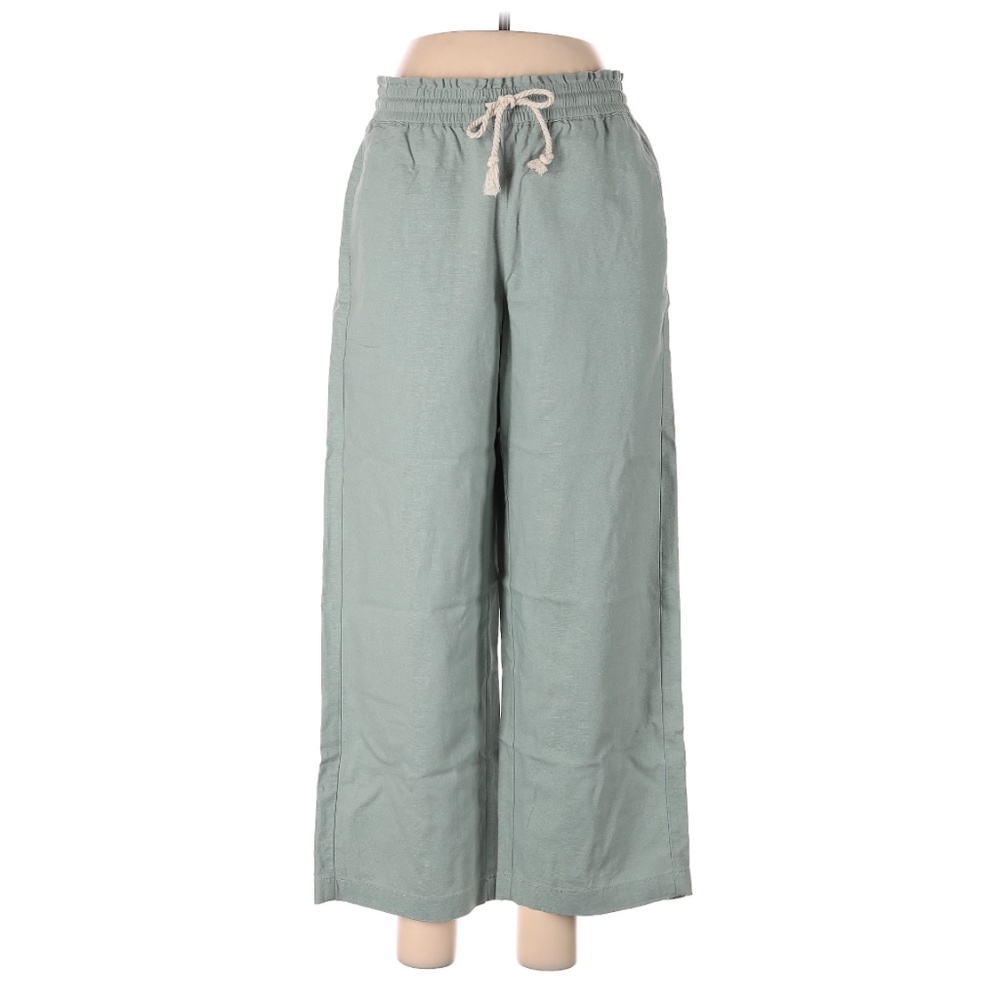 (65) j crew linen high waisted gardener pants
